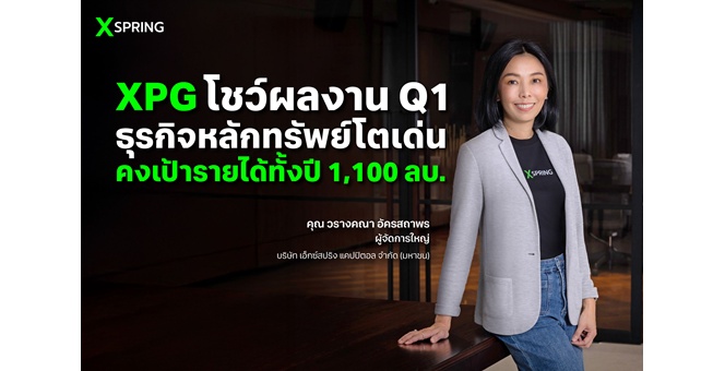 XPG รับรู้ส่วนแบ่ง KTX หนุนกำไร Q1 กว่า 50 ลบ. คงเป้ารายได้ทั้งปี 1,100 ลบ. ชูกลยุทธ์เน้นค่าธรรมเนียมทั้งจาก บลจ.- ICO รับเทรนด์ออกโทเคนยังเติบโต